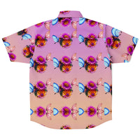 Butterfly Flower Button Down Shirt