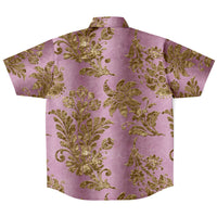 Gold Leaf Pattern Button Down