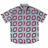 Navette Pattern Button Down Shirt