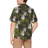 Giraffe Trees Hawaiian Shirt with Chest Pocket (Model T58)