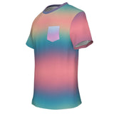 Iridescent Gradient Pocket T-shirt