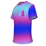 Iridescent Gradient Pocket T-Shirt