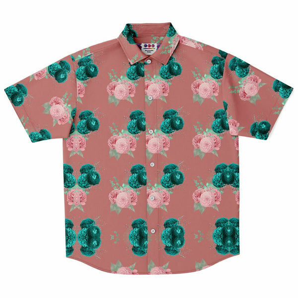 Flower Pattern Button Down Shirt