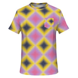 Psychedelic Gradient Pocket T-Shirt