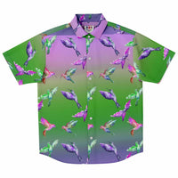 Gradient Humming Bird Button Down