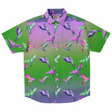 Gradient Humming Bird Button Down