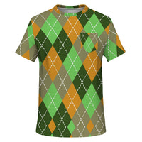 Color Palette Argyle Pocket T-shirt