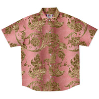 Gold Leaf Pattern Button Down