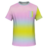 Iridescent Gradient Pocket T-Shirt