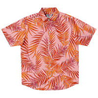 Hawaiian Leaf Pattern Button Down