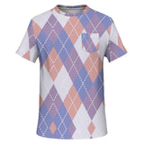 Color Palette Argyle Pocket T-shirt