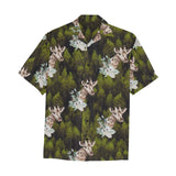 Giraffe Trees Hawaiian Shirt with Chest Pocket (Model T58)