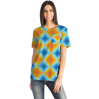 Psychedelic Gradient Pocket T-Shirt