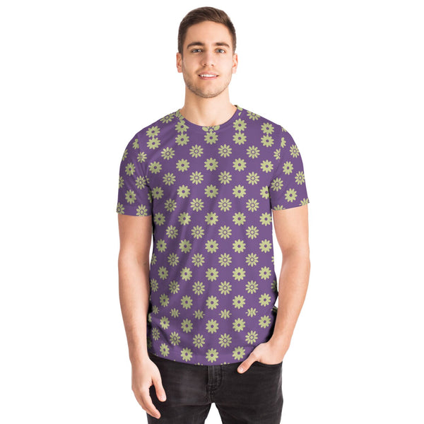 2 Color Daisy Pattern T-shirt